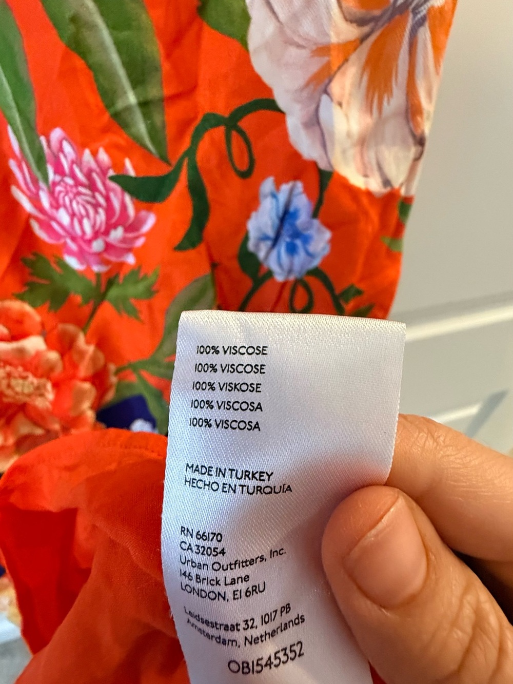 Anthropologie Low Back Printed Floral Midi Dress 🍊🌸✨ - Picture 10 of 13